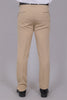 Bluebird Men's Regular Fit Bone Grey Lycra Trouser