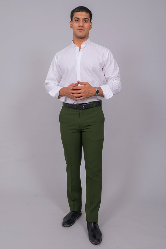 Bluebird Men’s White Shirt – Half Placket