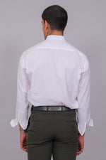 Bluebird Men’s White Shirt – Half Placket