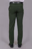 Bluebird Men's Regular Fit Sacramento Green Lycra Trouser