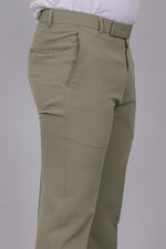 Bluebird Men's Regular Fit Nickel Grey Lycra Trouser