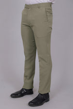 Bluebird Men's Regular Fit Nickel Grey Lycra Trouser
