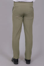Bluebird Men's Regular Fit Nickel Grey Lycra Trouser