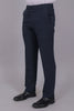 Bluebird Men's Regular Fit Navy Blue Lycra Trouser