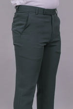 Bluebird Men's Regular Fit Charcoal Grey Lycra Trouser