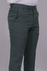 Bluebird Men's Regular Fit Charcoal Grey Lycra Trouser