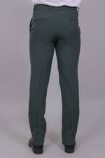 Bluebird Men's Regular Fit Charcoal Grey Lycra Trouser