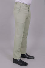 Bluebird Men's Regular Fit Ash Grey Lycra Trouser