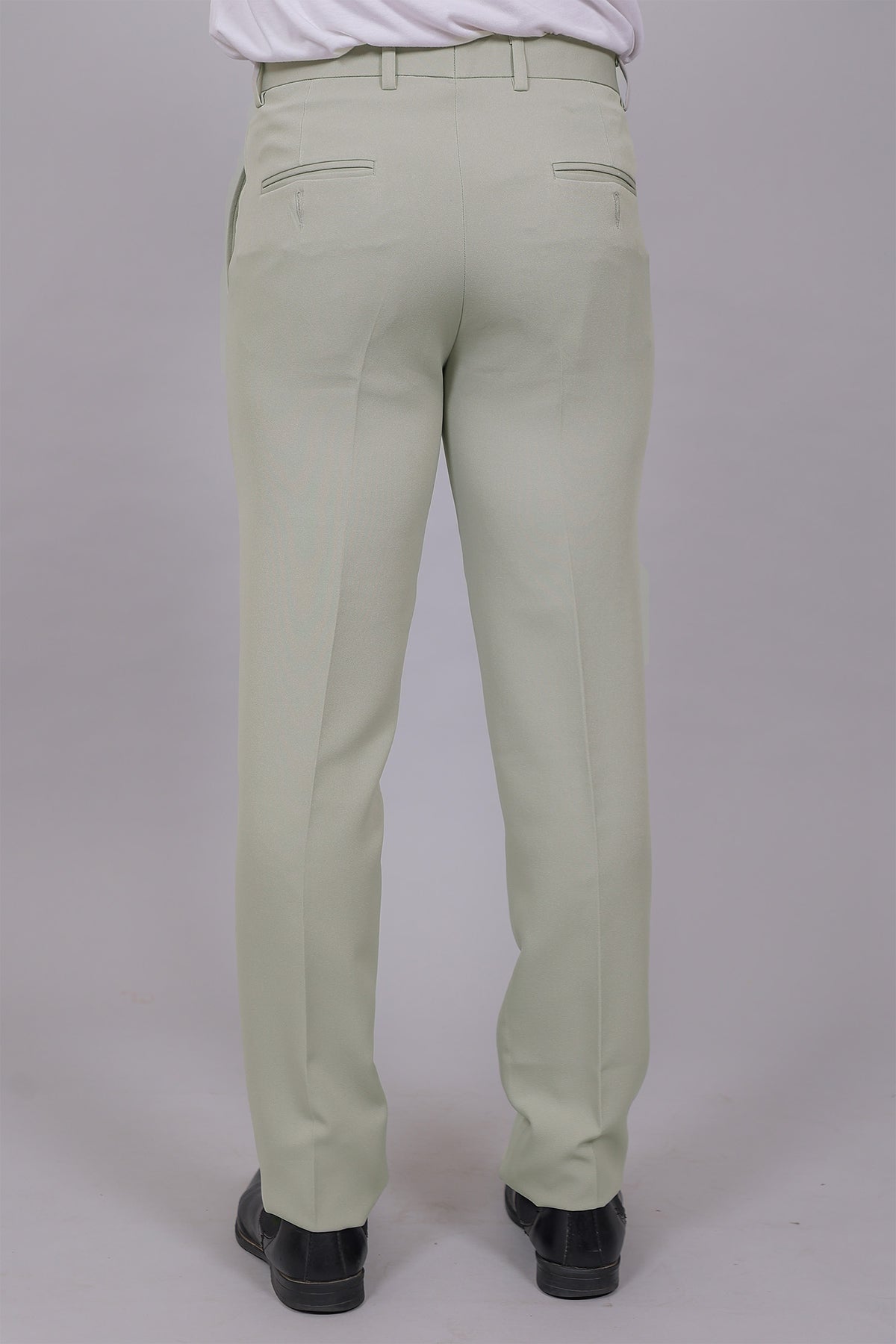 Bluebird Men's Regular Fit Ash Grey Lycra Trouser