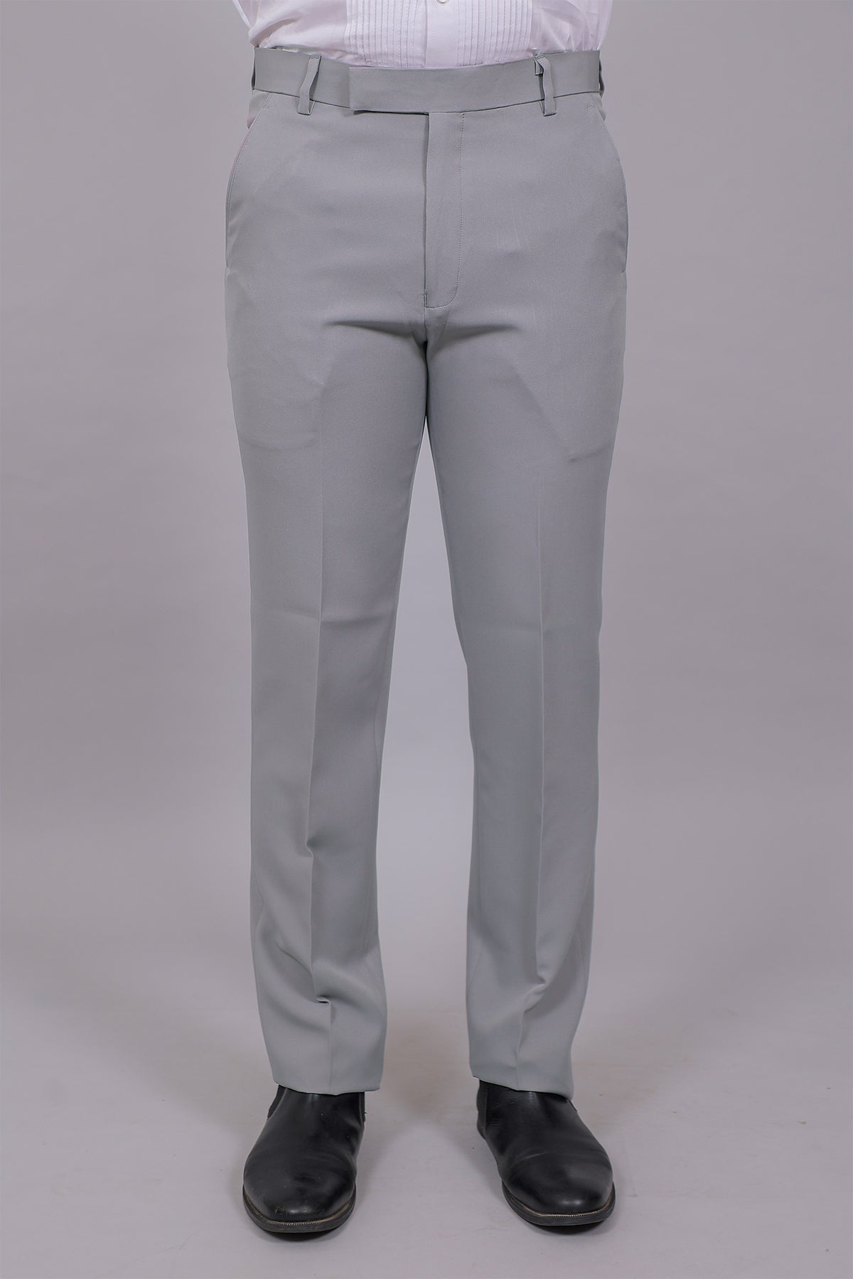 Bluebird Men's Regular Fit Slate Grey Lycra Trouser