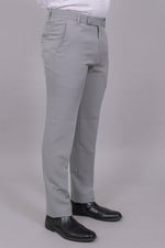 Bluebird Men's Regular Fit Slate Grey Lycra Trouser