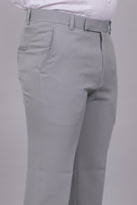 Bluebird Men's Regular Fit Slate Grey Lycra Trouser