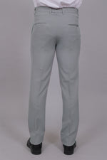 Bluebird Men's Regular Fit Slate Grey Lycra Trouser