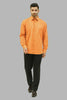 BLUEBIRD MEN'S ORANGE YELLOW FORMAL SHIRT