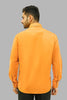 BLUEBIRD MEN'S ORANGE YELLOW FORMAL SHIRT