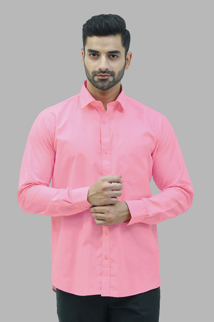 BLUEBIRD MEN'S PINK FORMAL SHIRT