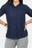 Bluebird dark blue Formal Shirt For Women's