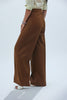 WOMEN MUSTARD SOLID CASUAL BELL BOTTOM  TROUSERS