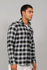 Bluebird Men’s BLACK WHITE BEIGE Checked Shirt