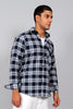 Bluebird Men’s SKY BLUE DARK BLUE Checked Shirt