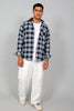 Bluebird Men’s SKY BLUE DARK BLUE Checked Shirt