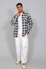 Bluebird Men’s WHITE GREEN PINK Checked Shirt