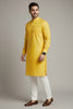 Veshbhoshaa Men's Yellow Kurta Pajama Set