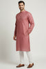 Veshbhoshaa Mens's Red Printed Kurta Pajama Set