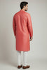 Veshbhoshaa Men's Red Kurta Pajama Set