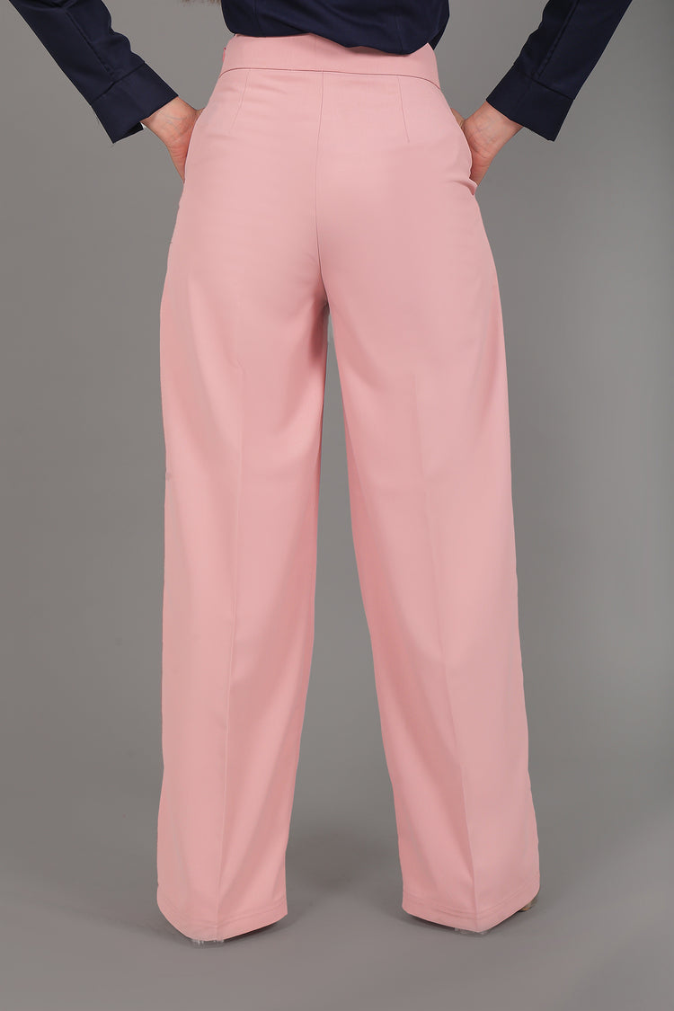 BLUEBIRD WOMEN'S PINK BELL BOTTOM TROUSER