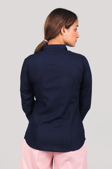 BLUEBIRD WOMEN'S NAVY BLUE SHIRT