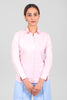 BLUEBIRD WOMEN'S BABY PINK SATIN SHIRT