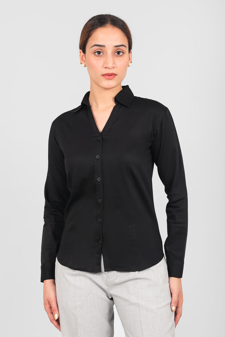 BLUEBIRD WOMEN'S BLACK SHIRT