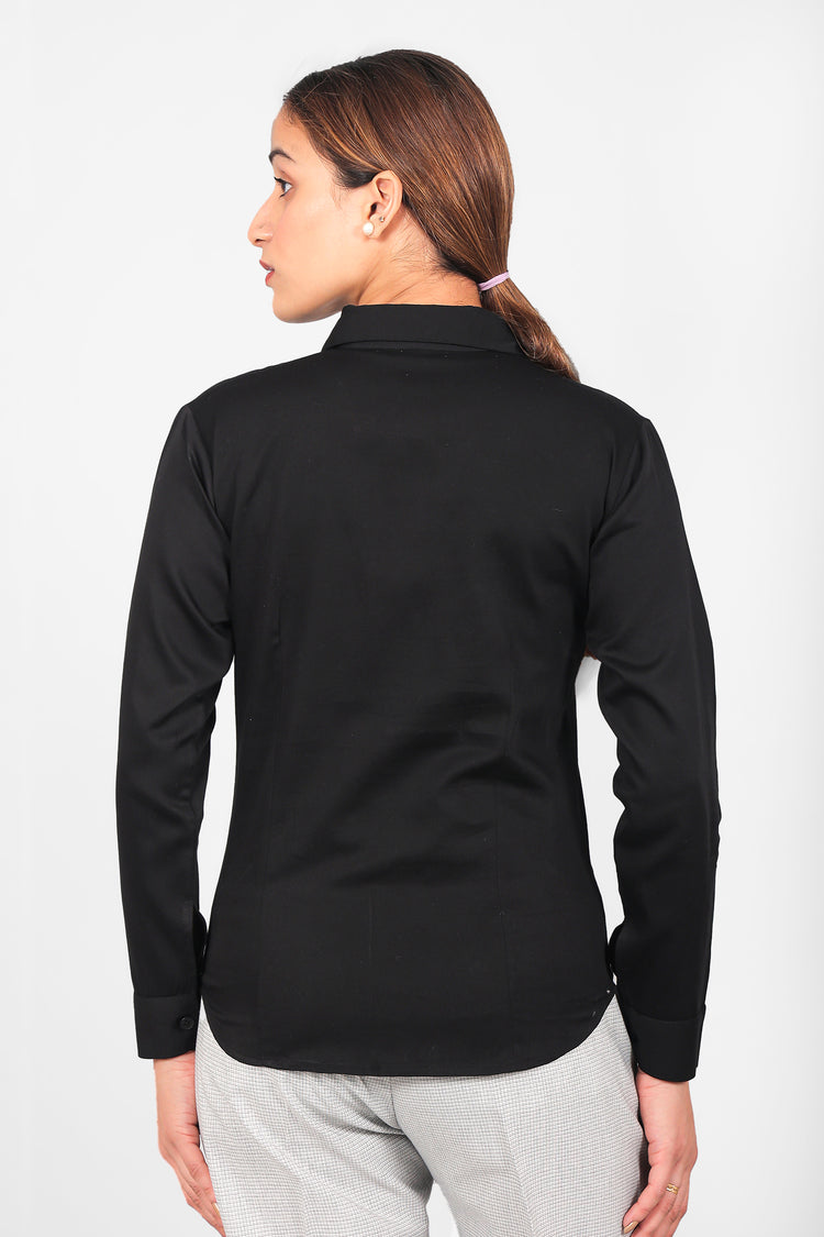 BLUEBIRD WOMEN'S BLACK SHIRT