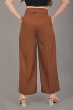 BLUEBIRD WOMEN'S CARAMEL SHORT BELL BOTTOM TROUSER