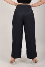 BLUEBIRD WOMEN'S BLACK SHORT BELL BOTTOM TROUSER