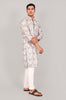 Bluesaanchi Elegantly Casual Cream Textured Kurta set