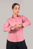 BLUEBIRD WOMEN'S PINK SATIN SHIRT