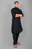 BLUESAANCHI PATHANI BLACK COLOR KURTA WITH TROUSER PANT