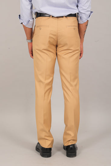 BLUEBIRD MEN'S BEIGE FORMAL TROUSER