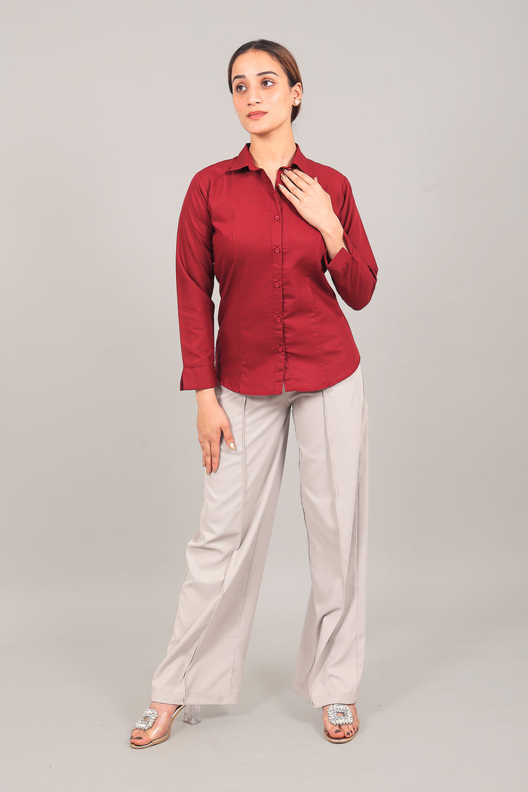 BLUEBIRD WOMEN'S RED SHIRT