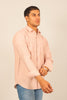 BLUEBIRD MEN'S BABY PINK KNITTED PLAIN SHIRT