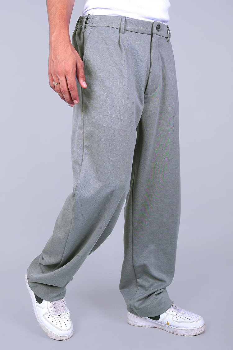 Bluebird Korean Pleated Pant Grey Color