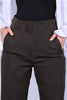 Bluebird Women's High-Waist Brown Trouser