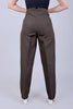 Bluebird Women's High-Waist Brown Trouser