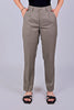 Bluebird Women's Stone Grey Check Formal Trouser Comfort Fit