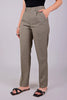 Bluebird Women's Stone Grey Check Formal Trouser Comfort Fit