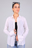 BLUEBIRD Women Cotton Schiffli Shirt - White