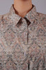 Bluebird Women's Brown Printed Satin Shirt