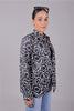 Bluebird Women's Black Print Satin Shirt